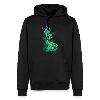 aquarium sous-marin poisson de mer lac de plongée - Sweat à capuche Premium bio Homme - noir - Devant - Nico (187cm)