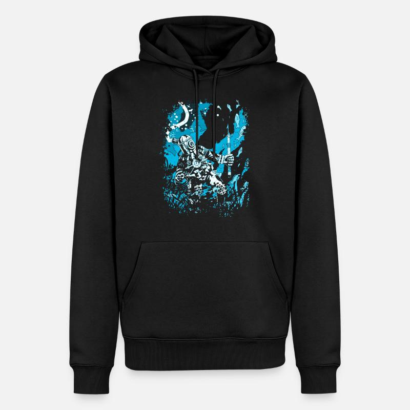 Plongée sous-marine plongée sous-marine - Sweat à capuche Premium bio Homme - noir