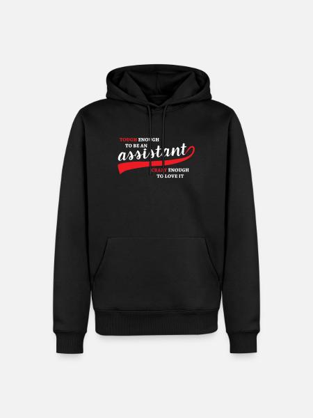 Assistent und Sekreäterin - Männer Premium Bio Hoodie - Schwarz