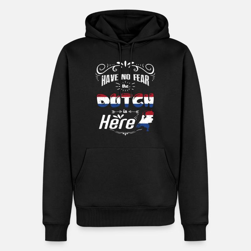 Hollande - Sweat à capuche Premium bio Homme - noir