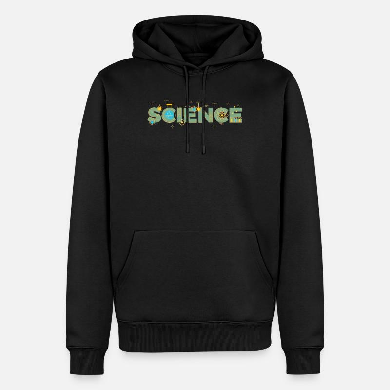 Science - Science - Sweat à capuche Premium bio Homme - noir