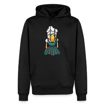 Beer Dirndl tente de bière - Sweat à capuche Premium bio Homme - noir - Devant - Nico (187cm)