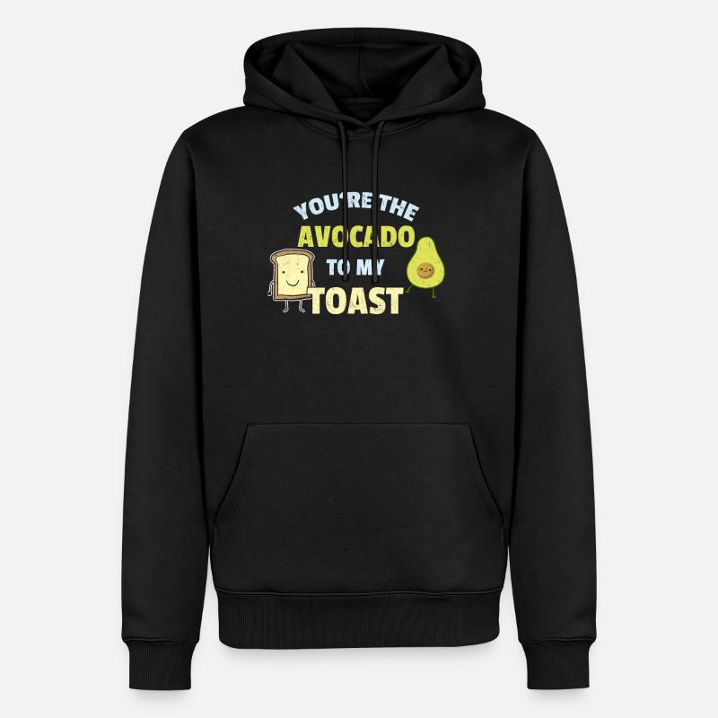 Avocado - Männer Premium Bio Hoodie - Schwarz
