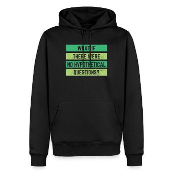 Philosophie Geschenk - Männer Premium Bio Hoodie - Schwarz - Vorne - Nico (187cm)