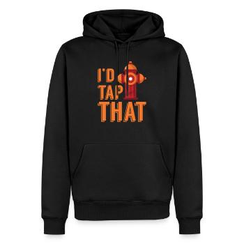 Feuerwehr Feuerwehrmann Feuerlösc Hydrant Geschenk - Männer Premium Bio Hoodie - Schwarz - Vorne - Nico (187cm)