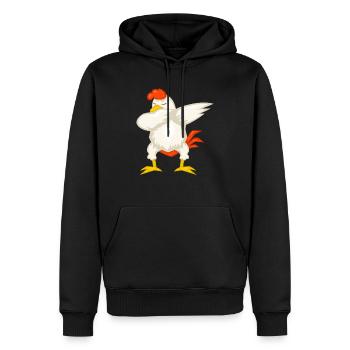 Dabbing dab chicken chickens chicken coop gift - Men’s Premium Organic Hoodie - black - Front - Nico (187cm)
