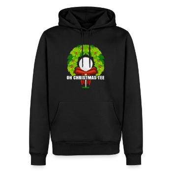 Cadeau de Noël pour golfeur - Sweat à capuche Premium bio Homme - noir - Devant - Nico (187cm)