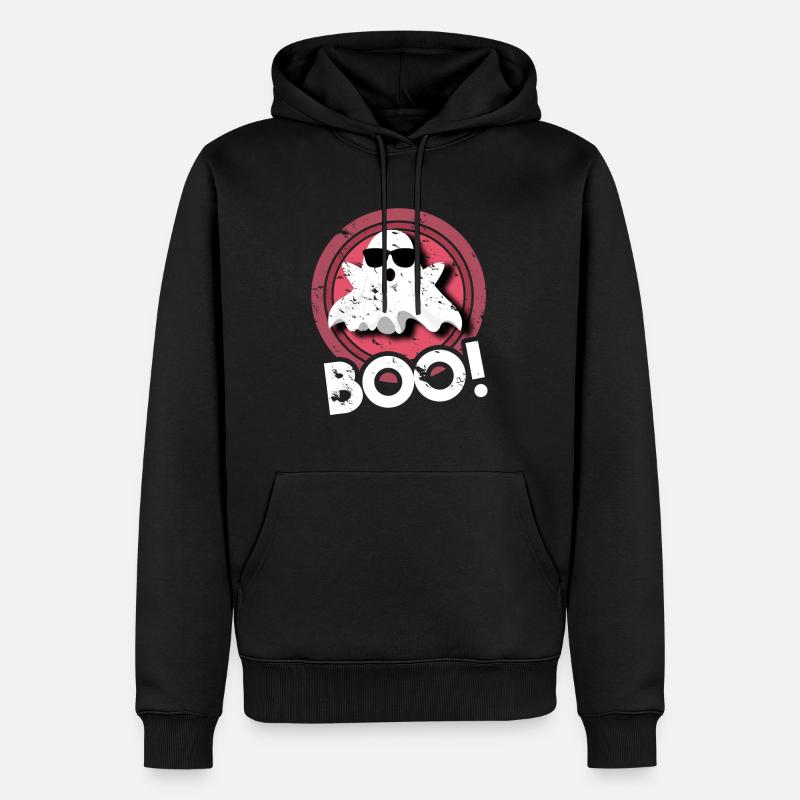 Esprit boo esprit d'halloween - Sweat à capuche Premium bio Homme - noir
