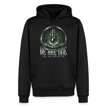 Pyramide Auge Allsehendes Ägypten Antike - Männer Premium Bio Hoodie - Schwarz - Vorne - Nico (187cm)