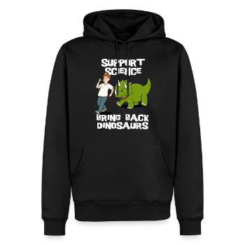 Bring Dinosaurier Zurück Archäologie Wissenschaft - Männer Premium Bio Hoodie - Schwarz - Vorne - Nico (187cm)