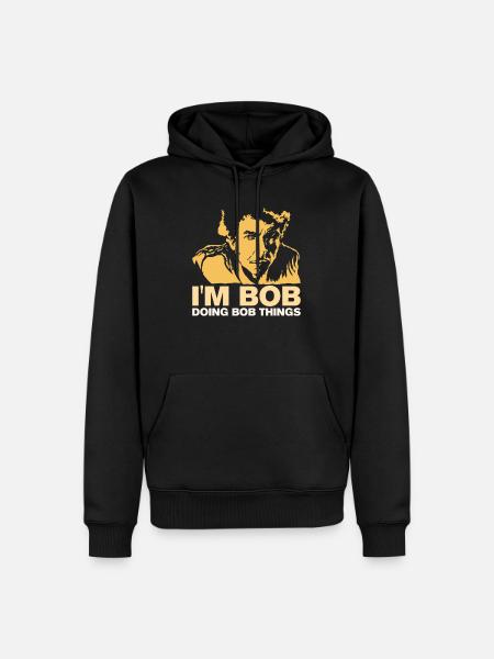 Lustiges 'Ich bin Bob - Mache Bob Sachen Geschenk - Männer Premium Bio Hoodie - Schwarz