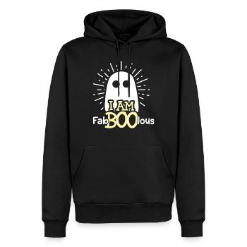 FabBOOlous fantôme drôle de cadeau d'Halloween - Sweat à capuche Premium bio Homme - noir - Devant - Nico (187cm)
