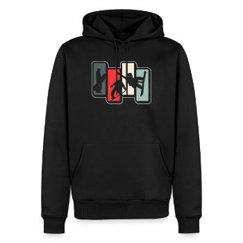 Snowboarding Snowboarder Snowboard Design Shirt - Männer Premium Bio Hoodie - Schwarz - Vorne - Nico (187cm)