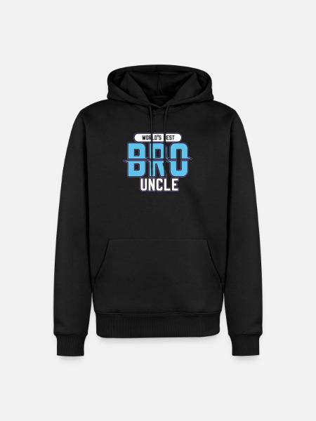 Bester Onkel der Welt - Männer Premium Bio Hoodie - Schwarz