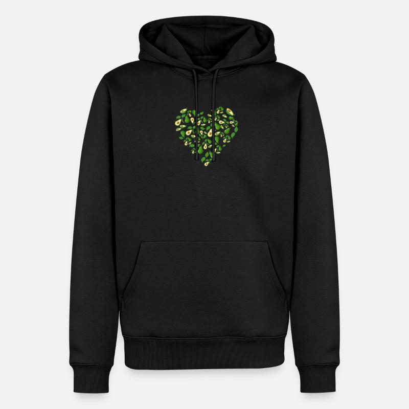 J'aime l'avocat - Sweat à capuche Premium bio Homme - noir