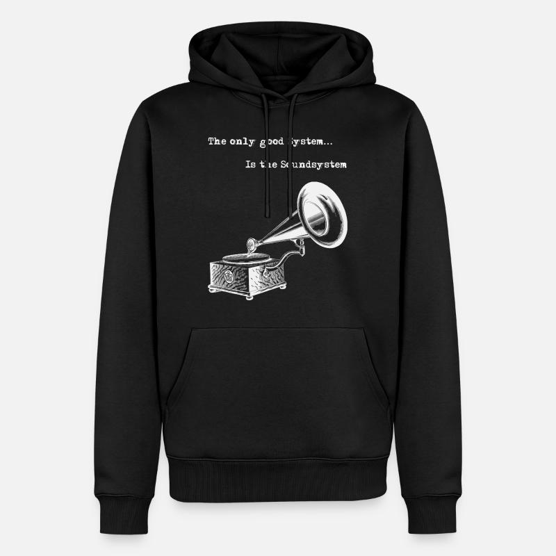 Soundsystem Good System - Männer Premium Bio Hoodie - Schwarz