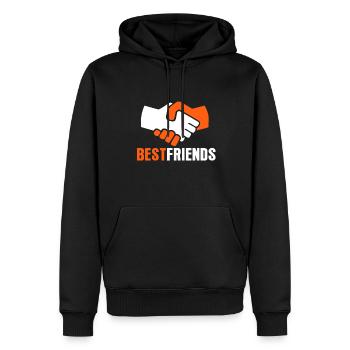 Best Friends Gift for best friend friend - Men’s Premium Organic Hoodie - black - Front - Nico (187cm)