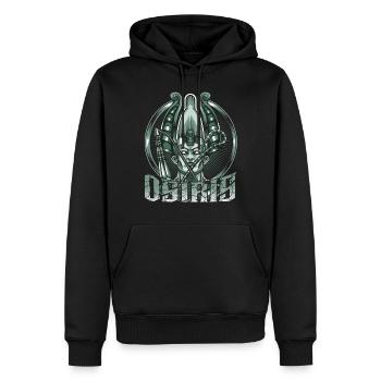 Dieu de la divinité égyptienne égyptienne du Nord Osiris - Sweat à capuche Premium bio Homme - noir - Devant - Nico (187cm)