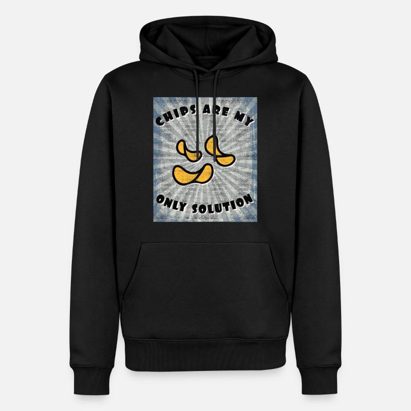 chips - Sweat à capuche Premium bio Homme - noir