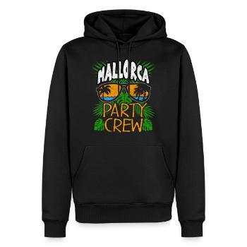 Mallorca Shirt - Sweat à capuche Premium bio Homme - noir - Devant - Nico (187cm)