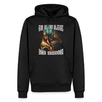 Gott des Wissen Weisheit Thoth Ägyptischer Gott - Männer Premium Bio Hoodie - Schwarz - Vorne - Nico (187cm)