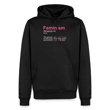 Progressive intersectional feminism definition - Men’s Premium Organic Hoodie - black - Front - Nico (187cm)