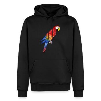 Ara Papagei - Parrot Macaw - Männer Premium Bio Hoodie - Schwarz - Vorne - Nico (187cm)