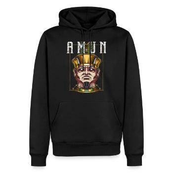 Amun Mythologie Gott Gottheit Ägyptisch Schöpfer - Männer Premium Bio Hoodie - Schwarz - Vorne - Nico (187cm)