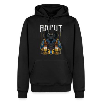 Anput Mythologie Gott Gottheit Ägyptisch Göttin - Männer Premium Bio Hoodie - Schwarz - Vorne - Nico (187cm)