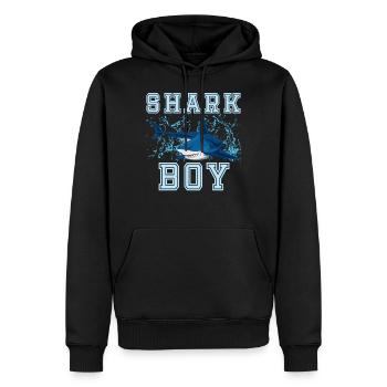 Shark Boy Hai Haifisch Haie Geburtstag Junge Shirt - Männer Premium Bio Hoodie - Schwarz - Vorne - Nico (187cm)