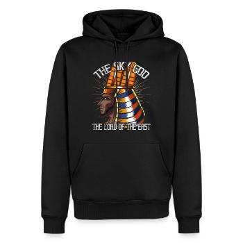 Sopdu Ägyptischer Himmelsgott Mythos Gottheit - Männer Premium Bio Hoodie - Schwarz - Vorne - Nico (187cm)