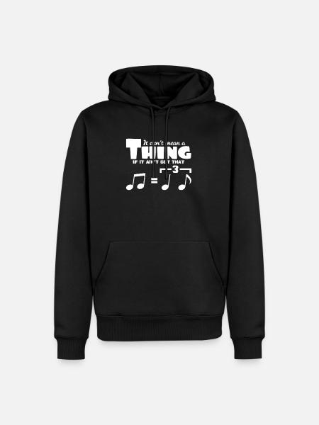 Jazz - Männer Premium Bio Hoodie - Schwarz