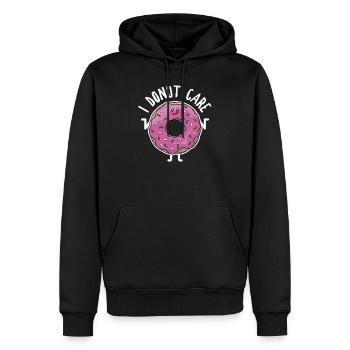 I Donut Care Pink Donut Lover Funny Baking Gift - Männer Premium Bio Hoodie - Schwarz - Vorne - Nico (187cm)