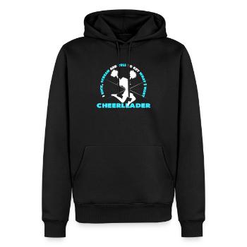 Cheerleader - Männer Premium Bio Hoodie - Schwarz - Vorne - Nico (187cm)
