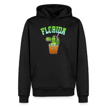 Florida Alligaor Crocodile Cocktail Vacances à l'alcool - Sweat à capuche Premium bio Homme - noir - Devant - Nico (187cm)