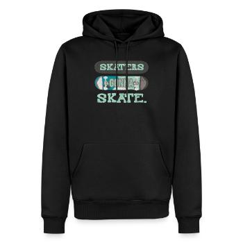 Skaters gonna Skate. Skateboarding - Men’s Premium Organic Hoodie - black - Front - Nico (187cm)