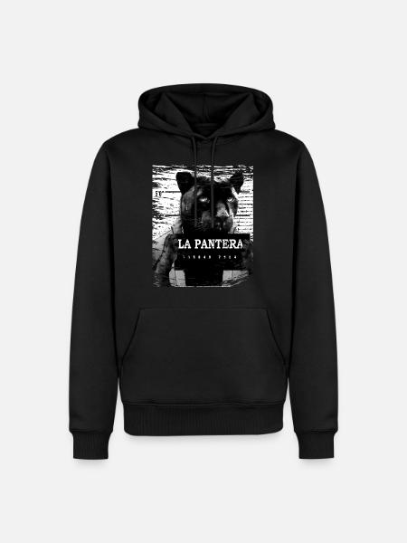 Animal Print Schwarzer Panther - Männer Premium Bio Hoodie - Schwarz