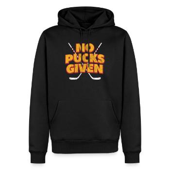 Je ne peux pas avoir de hockey - Sweat à capuche Premium bio Homme - noir - Devant - Nico (187cm)