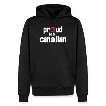 Canada - Sweat à capuche Premium bio Homme - noir - Devant - Nico (187cm)