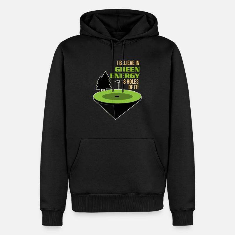 Golf Golf - Sweat à capuche Premium bio Homme - noir