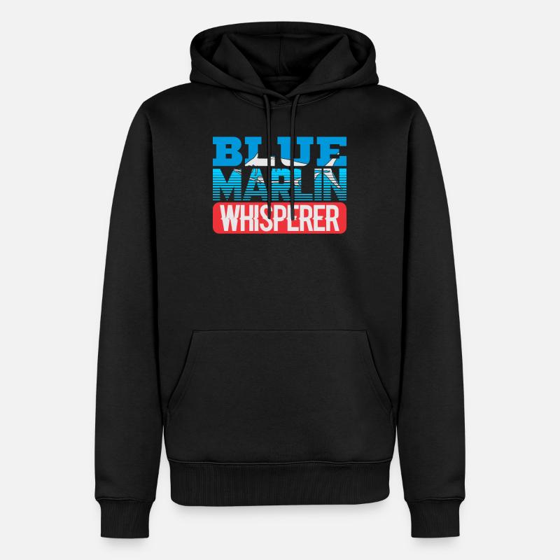 Blue Marlin Chuchoteur - Sweat à capuche Premium bio Homme - noir