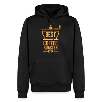 meilleur torréfacteur de café jamais café Torréfaction Barista - Sweat à capuche Premium bio Homme - noir - Devant - Nico (187cm)