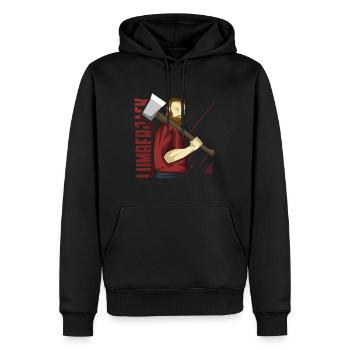 Lumberjack Canada Occupation Job Gift - Herre Premium økologisk hoodie - sort - Foran - Nico (187cm)