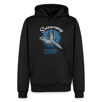 Seehund Seelöwe Seerobbe Ohrenrobbe Robbe Wildnis - Männer Premium Bio Hoodie - Schwarz - Vorne - Nico (187cm)