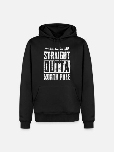 Weihnachten - Männer Premium Bio Hoodie - Schwarz