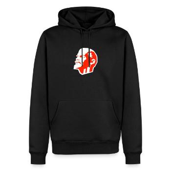 Lenin - Russland - Kommunismus - Männer Premium Bio Hoodie - Schwarz - Vorne - Nico (187cm)