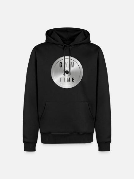 Hantel Hanteln - Männer Premium Bio Hoodie - Schwarz