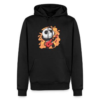 Panda à bascule mignon Panda Kawaii - Sweat à capuche Premium bio Homme - noir - Devant - Nico (187cm)