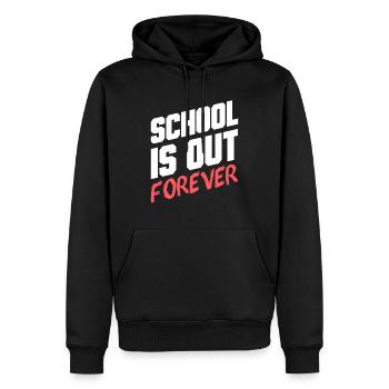 école - Sweat à capuche Premium bio Homme - noir - Devant - Nico (187cm)