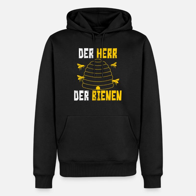 Der Herr Der Bienen - Imker Geschenk - Männer Premium Bio Hoodie - Schwarz